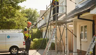 Professional gutter cleaning service for Knoxville, TN home exterior protection
