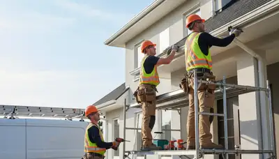 Gutter installation in Knoxville, TN by FX Remodeling & Exteriors for home water protection
