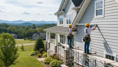 Vinyl siding installation in Knoxville, TN for a residential home exterior
