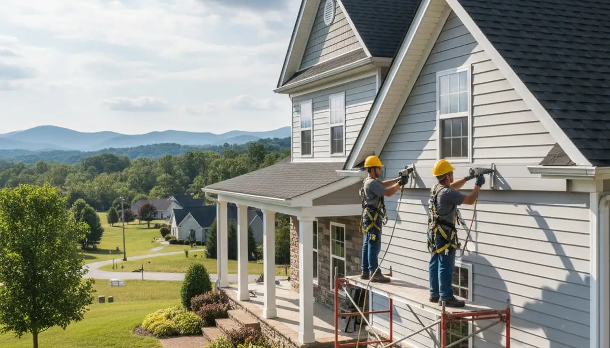 Vinyl siding installation service in Knoxville, TN for residential exterior home improvement