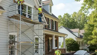 Knoxville, TN siding installation by vinyl siding professionals on a residential home