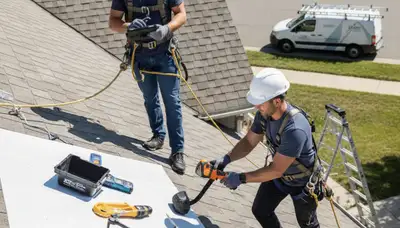 Roof inspection by FX Remodeling & Exteriors in Knoxville, TN for residential roofing issues