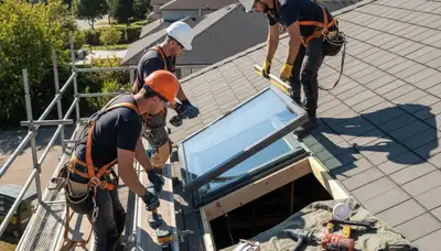Knoxville, TN skylight installation for a siding and exterior remodeling home improvement project