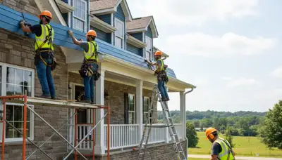 Knoxville, TN vinyl siding installation for a home exterior by a professional siding contractor