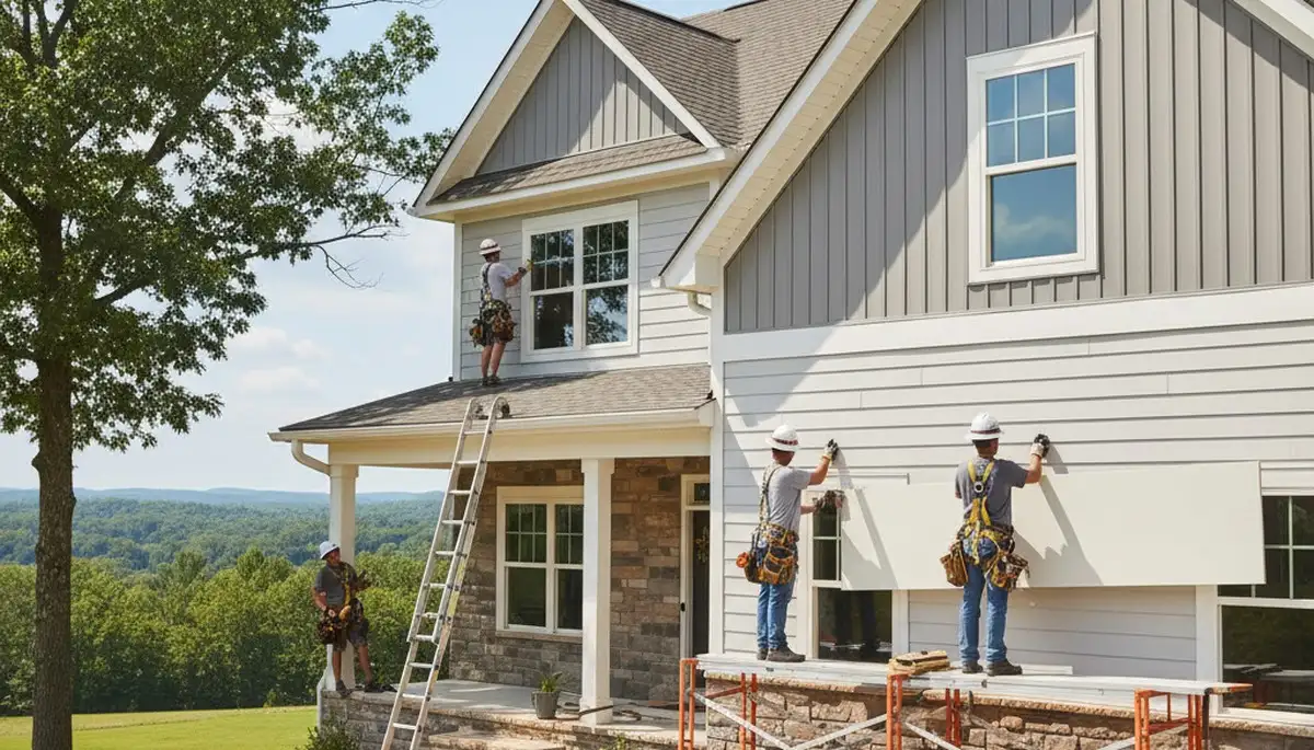 Vinyl siding contractor in Knoxville, TN providing professional home exterior installation services